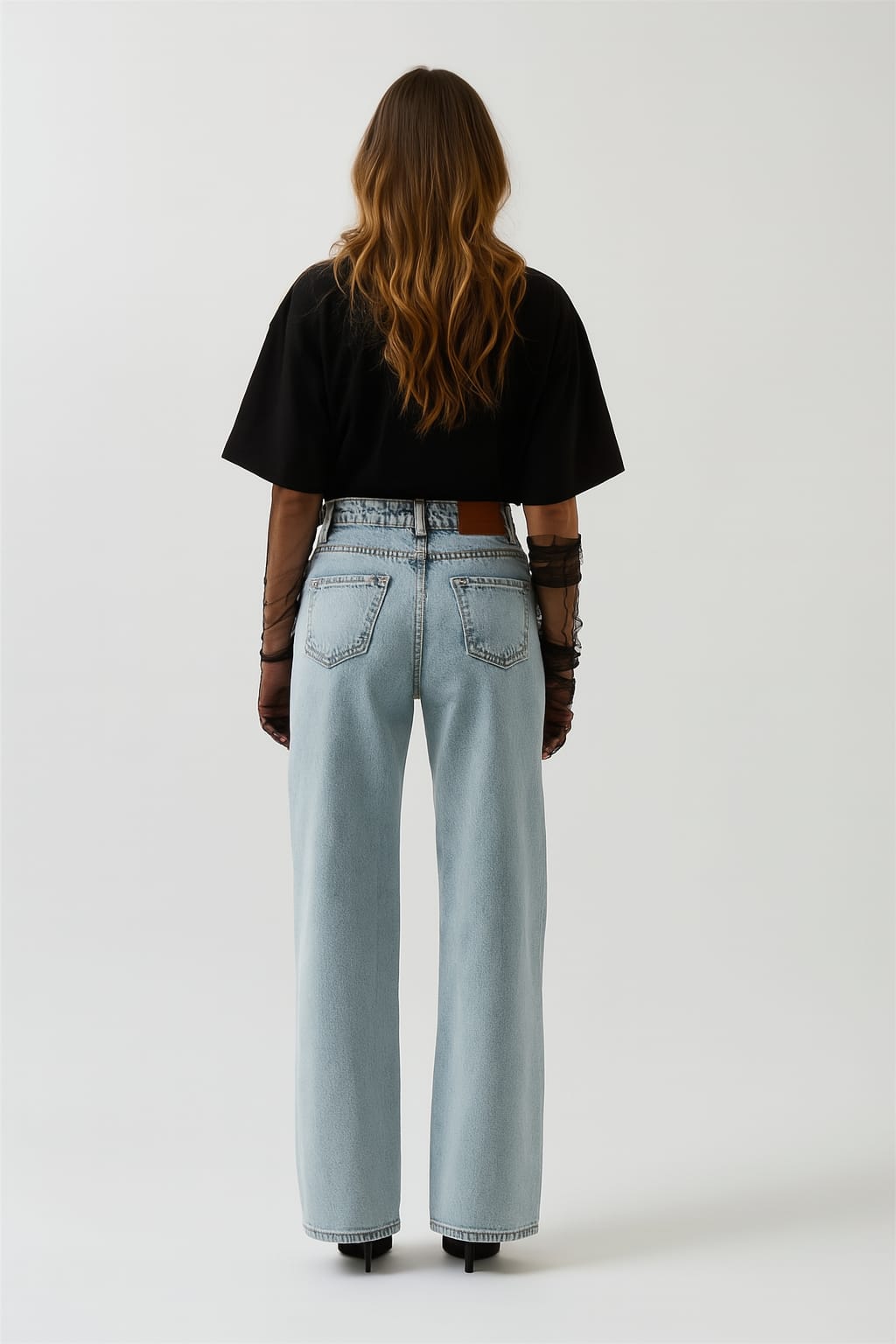 Leg Decollete stoned Jeans