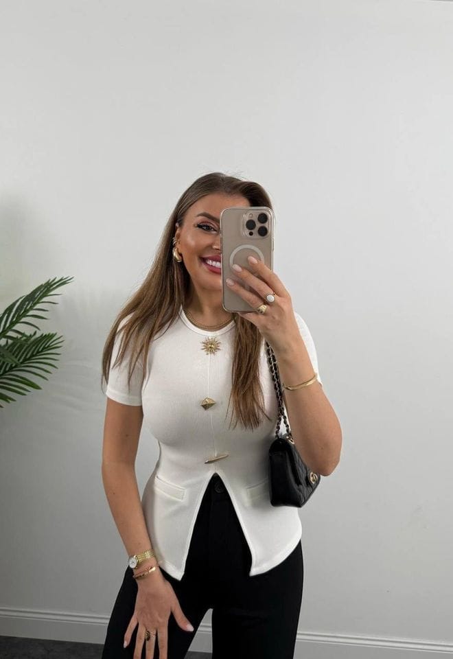 Draped sun Accessory Blouse