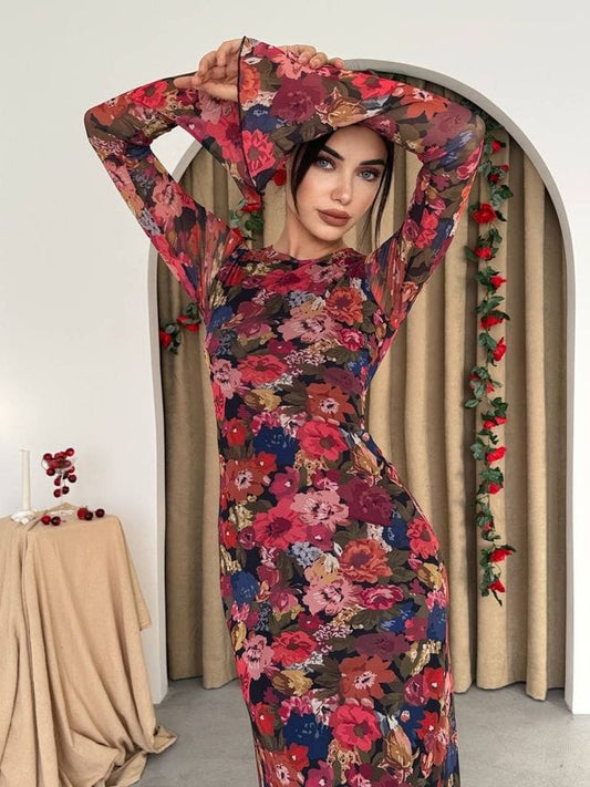 Tull Dress -Multicolored