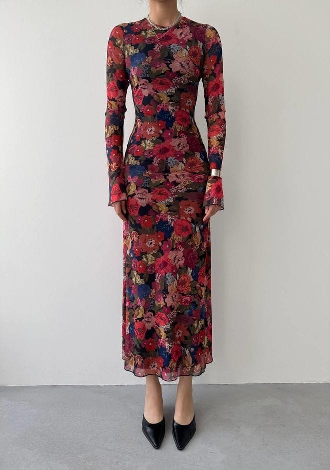 Tull Dress -Multicolored